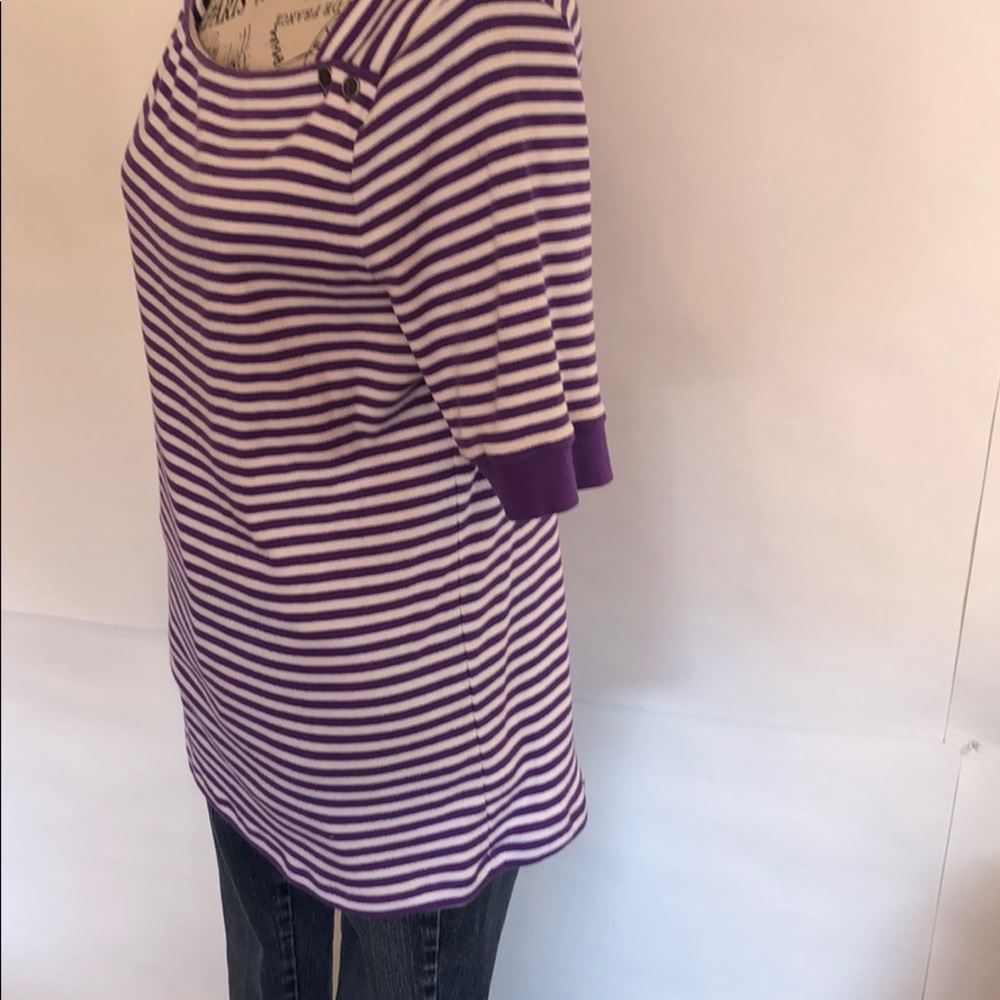 American Living Purple pullover top 100 percent cotton